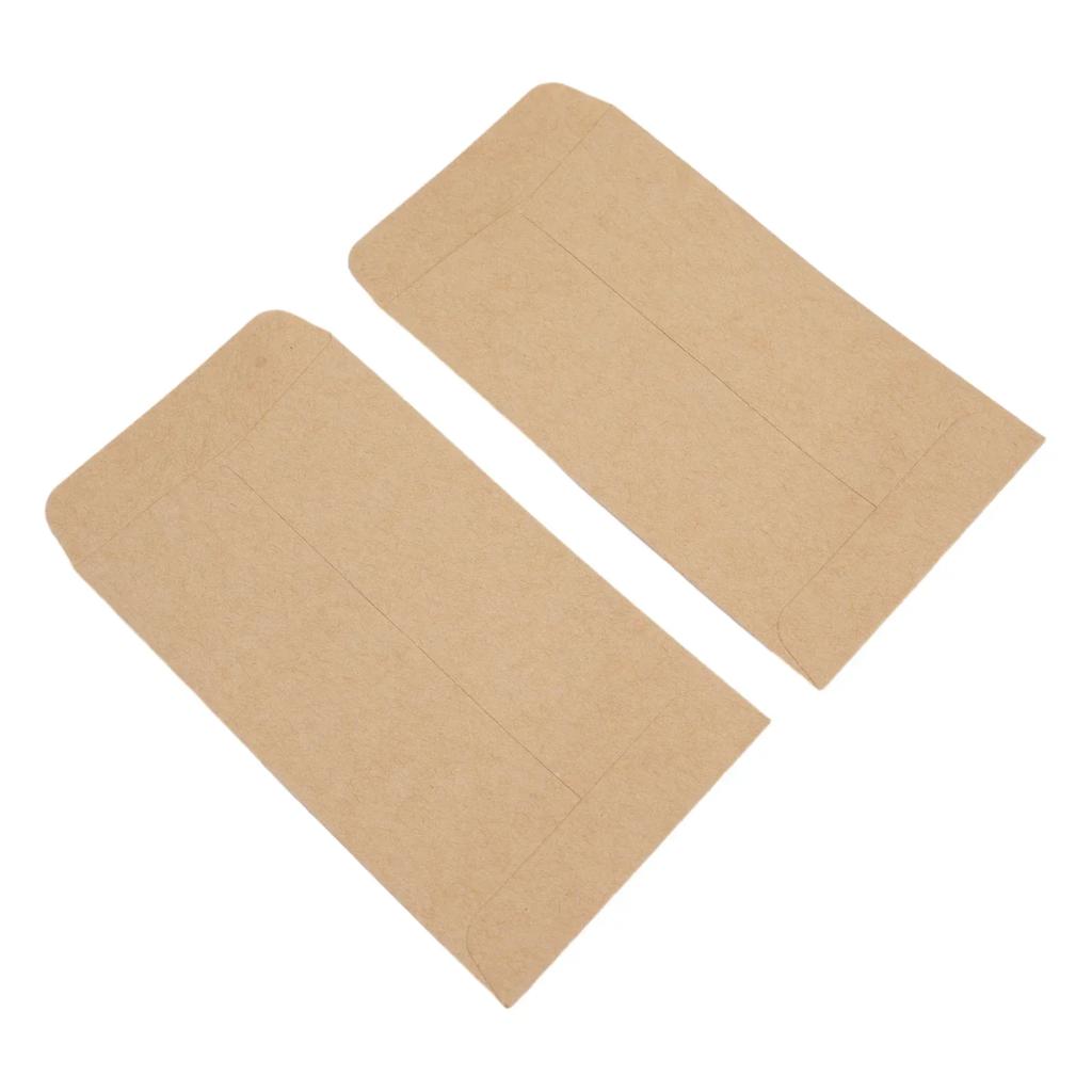 "100 Stück Braune Kraftpapier-Umschläge | Mini-Münztüten für kleine Gegenstände | Personalisieren mit Stempeln und Aufklebern"