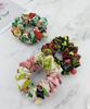 Maia Rose Jacquard Scrunchie - Ivory