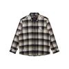 Camicia a Maniche Lunghe con Colletto Singolo e Fantasia a Quadri con Logo Unisex Nera 13350855