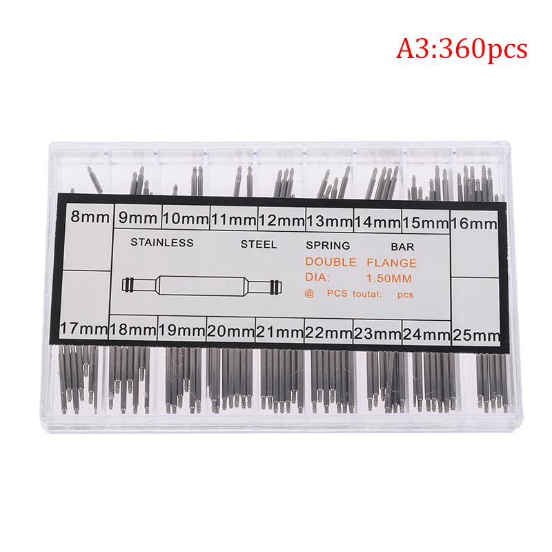 

Профессиональный комплект пружинных стержней для часов из нержавеющей стали для замены 360pcs