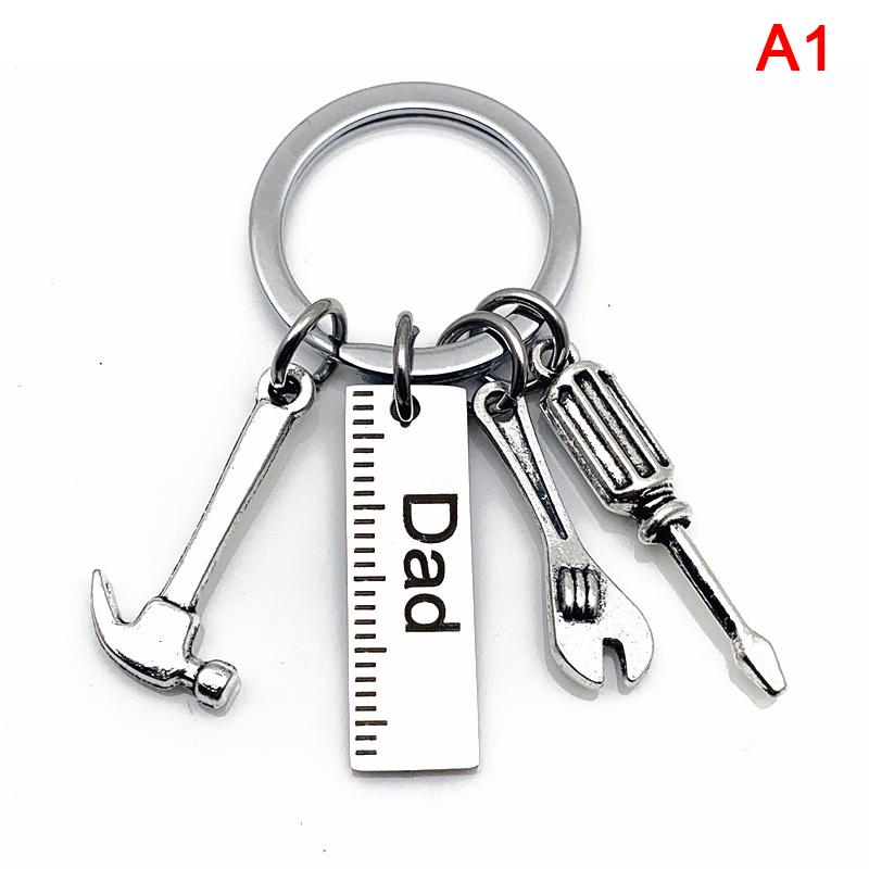 Dad Letters Keychains Creative Keyring Handbag Decor Pendant Father'S Day Gifts