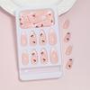 French Style Press On Nail 24 Pcs Glossy Finish Stick on Nail with Fruit Designs Suitable for Work and Social Event
