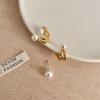 Vintage Trendy Irregular Zircons Stud Earrings for Women 2025 New Trend Daily Exquisite Zircon Boucle Oreille Femme Accessories