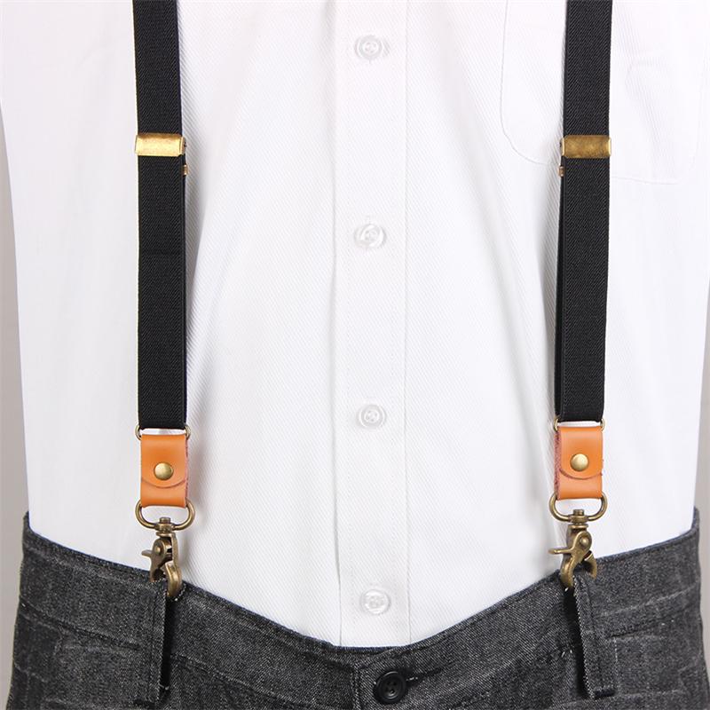 Vintage Men's Suspenders New 3 Hooks Suspenders Man For Pants Casual Mens Trouser Suspenders Fashion Adjustable Women's Braces