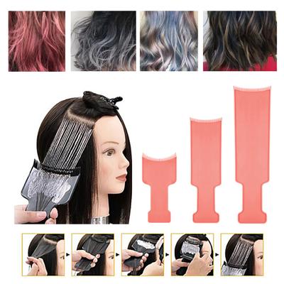 Hair Comb Elastic Ergonomics Handle Long Professional Hair Coloring Board Brush Comb for Salon