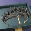 Full Crystal Rhinestones Crown Wedding Bride Tiara Glittering Headdress For Bride Bridesmaid Princess Costume Hair Accessories
