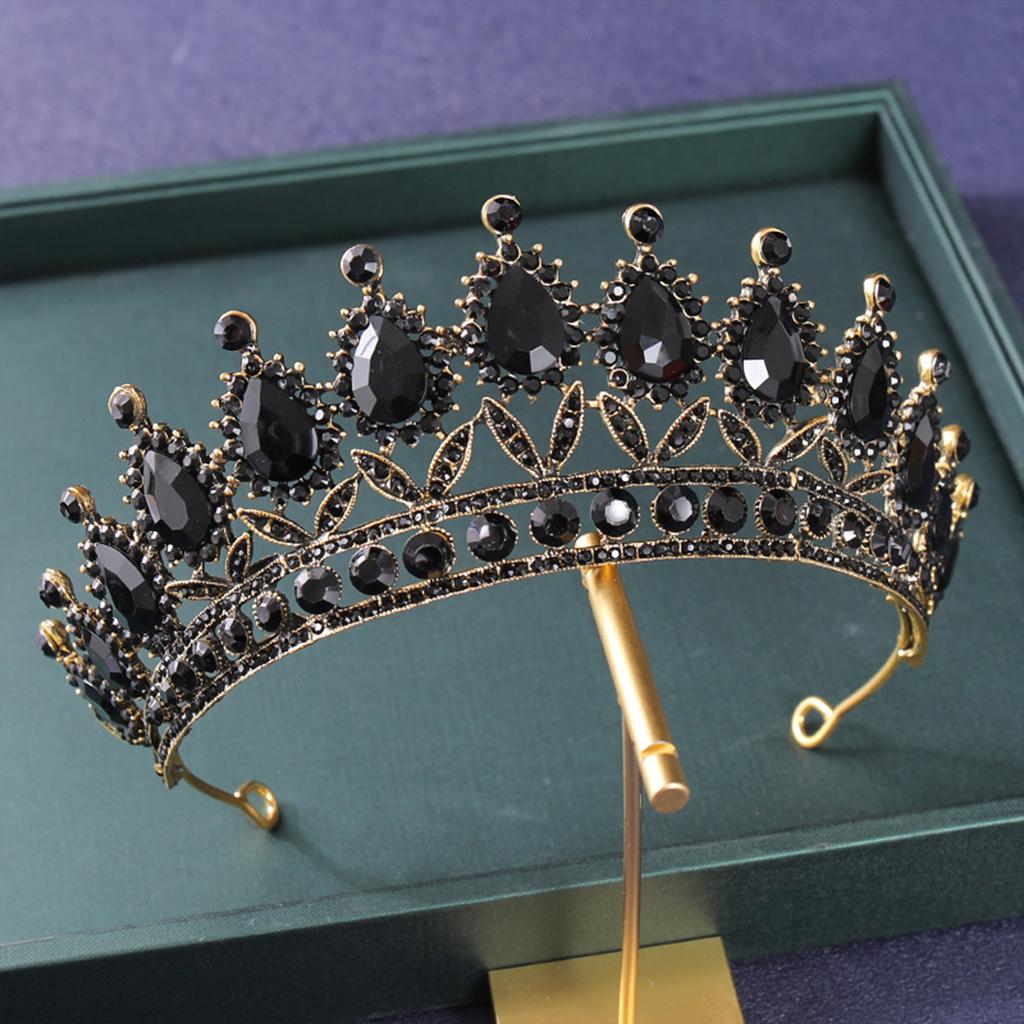Full Crystal Rhinestones Crown Wedding Bride Tiara Glittering Headdress For Bride Bridesmaid Princess Costume Hair Accessories