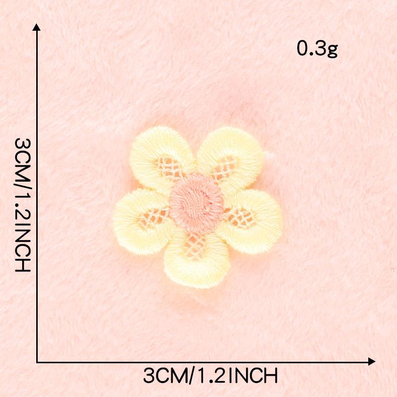 Embroidery Label Leaf Flower Embroidery Sticker Diy Hand Account Accessories Accessories Patch Brooch Jewelry Hair Accessories Cloth Sticker