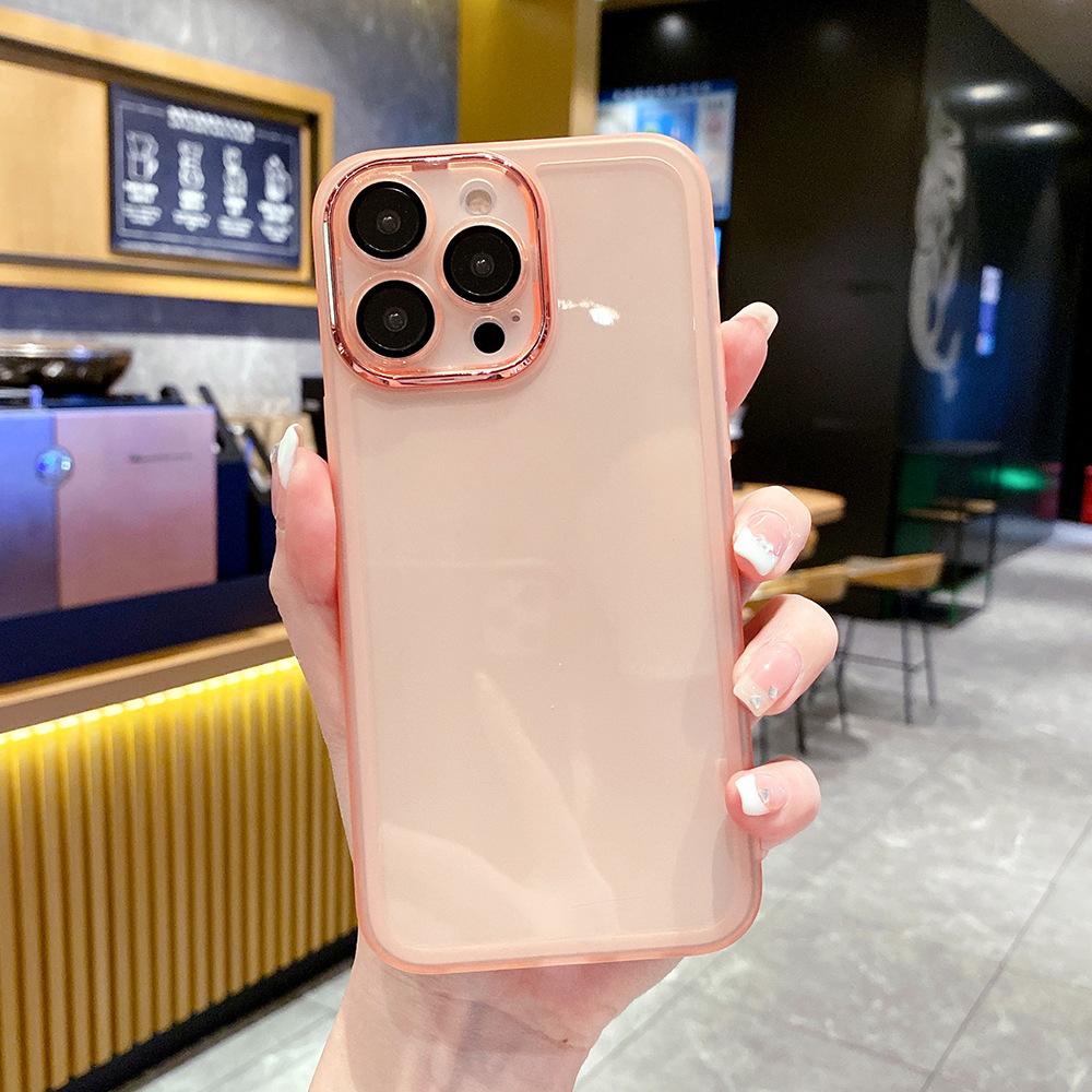 Applicable To Apple 16PRO Charcoal Eye Electroplating Fine Hole Mobile Phone Case IPhone XR Comes with Lens Film Protection Case