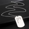 925 Sterling Silver Dog Tags Military for Men   14K Yellow Gold Military Necklace for Men  Army Dog Tags