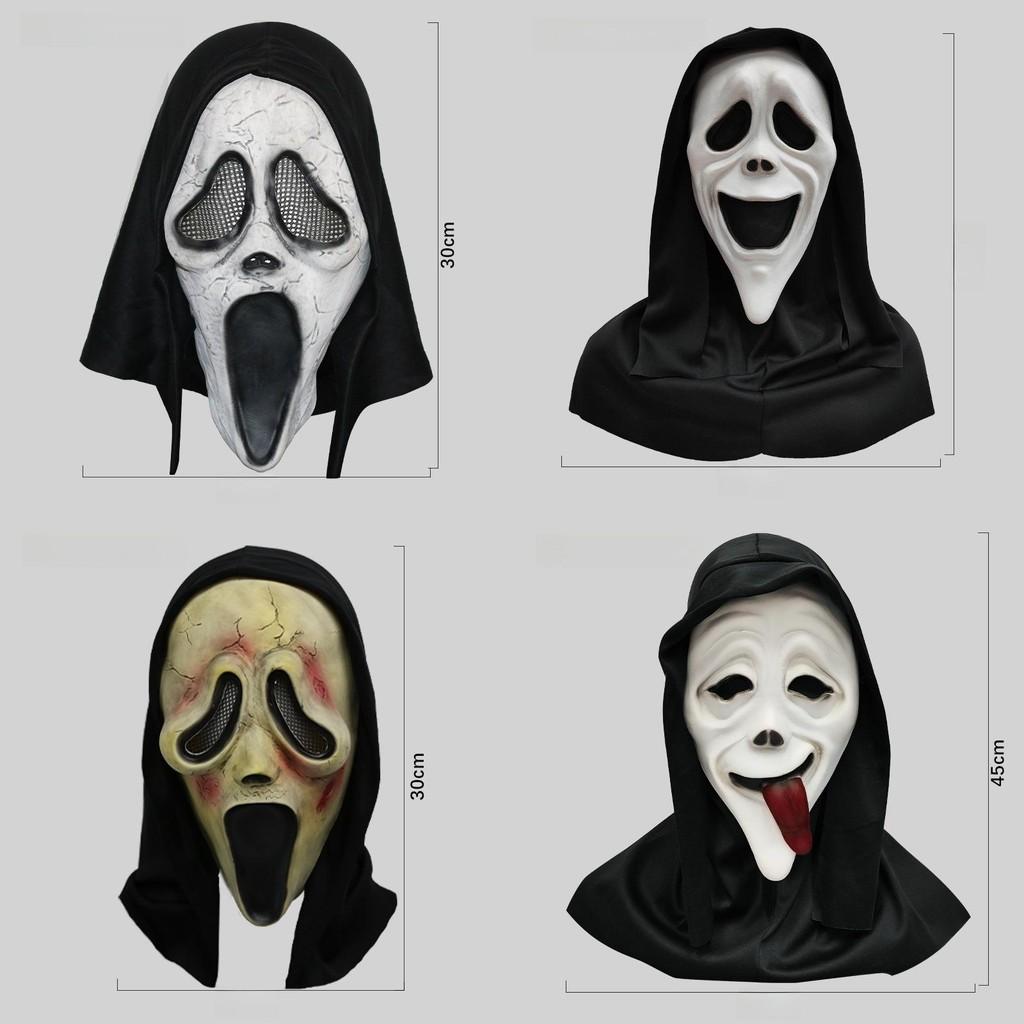 Mask Scream White Skull Ghost Face Masquerade Halloween Party Mock Gift Prop