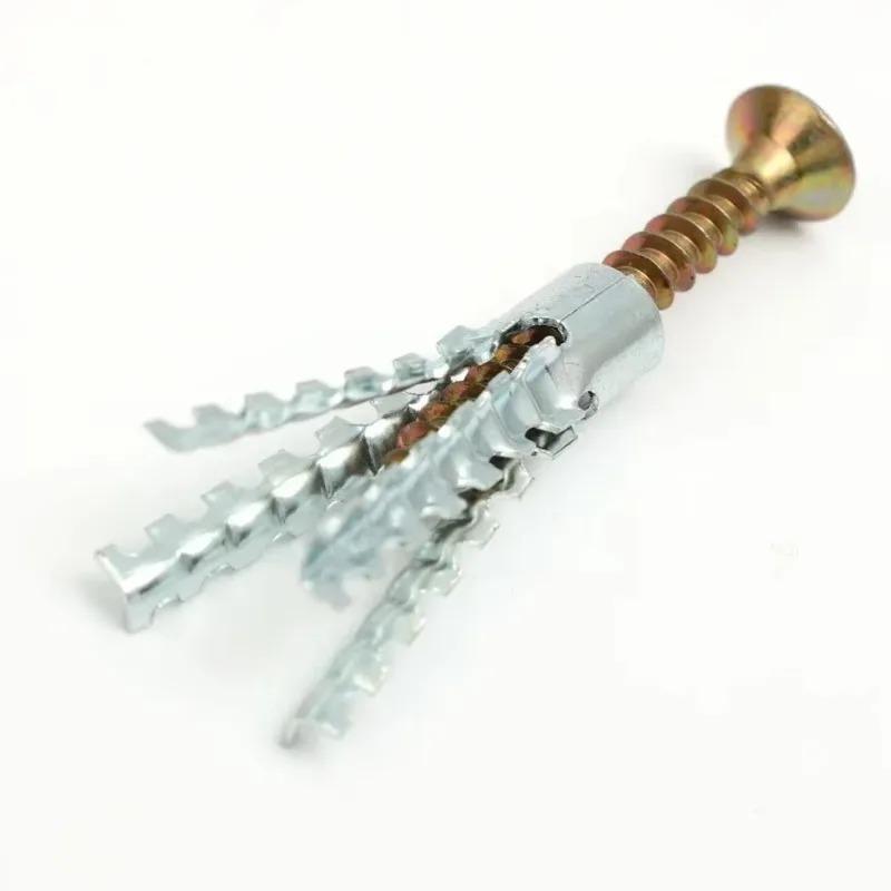 High Quality Carbon Steel Serrated Expansion Screws Self Tapping Screw Tubes Wall Anchors Concrete Fasteners Drilling Plug Bolts