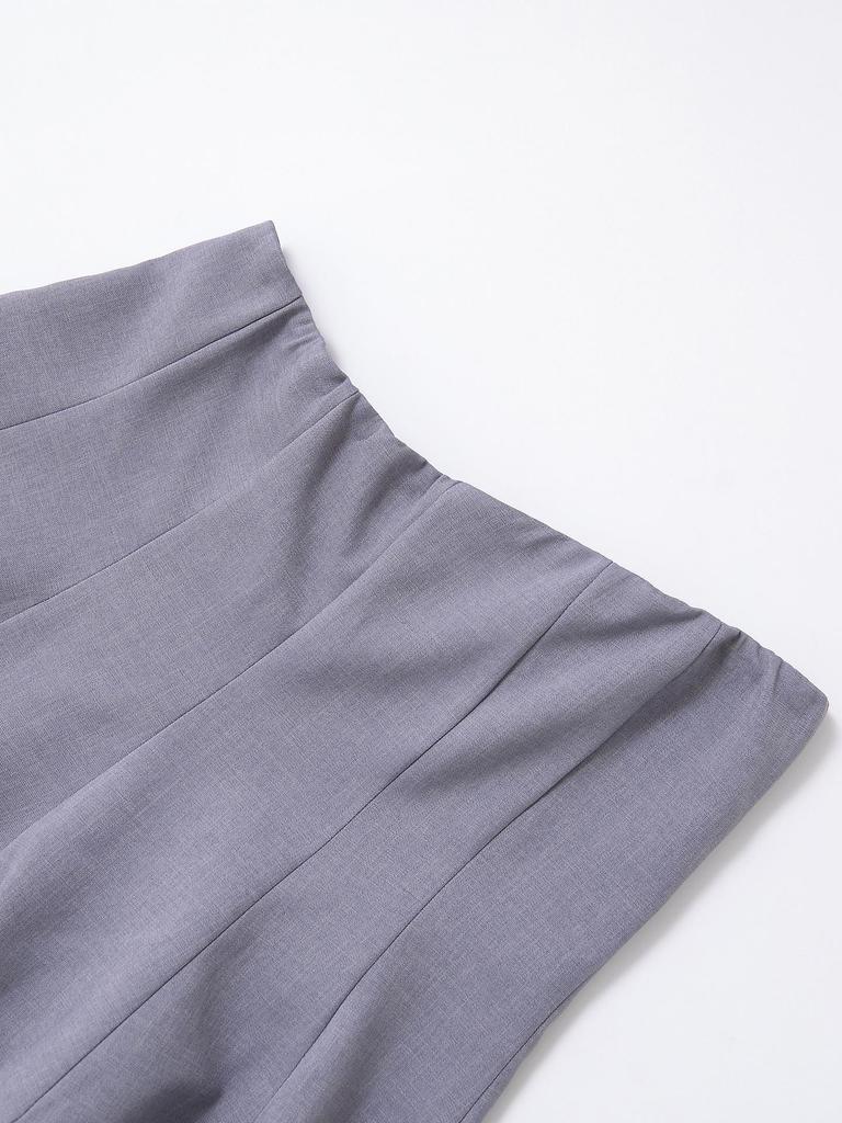 2025 Spring European & American Style Women's Strapless Top and Short Skirt