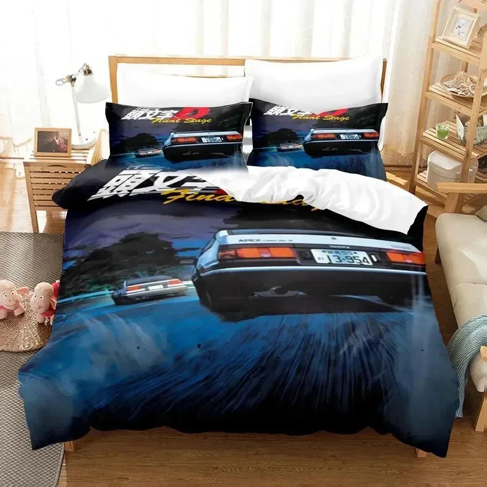 Comforter Luxury New 3D Print Initial D Ae86 Comfortable Duvet Bedding Set Children Bedroom Decoration Home Textile