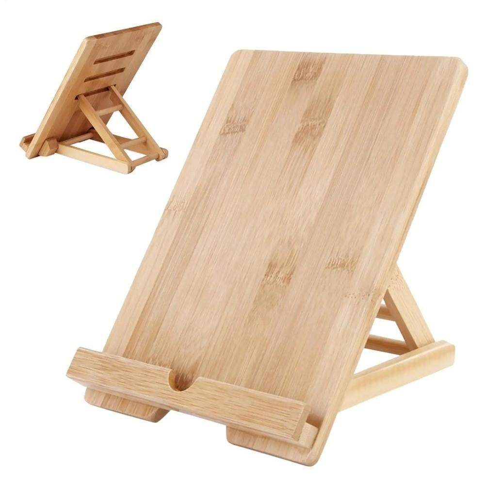 Holz Buchständer Verstellbar Küchen Kochbuchständer Schreibtisch Leseablage Halter Handyhalter