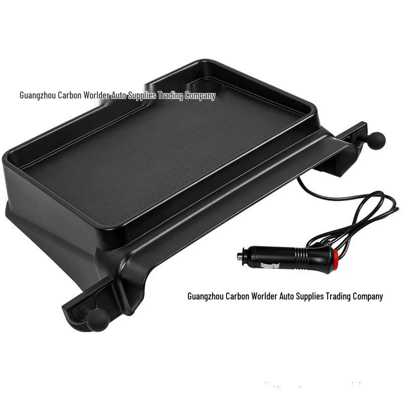 Compatible with 22 Jimny models, this JB64/JB74 storage box features a dual 17mm ball head bracket and wireless phone charging.