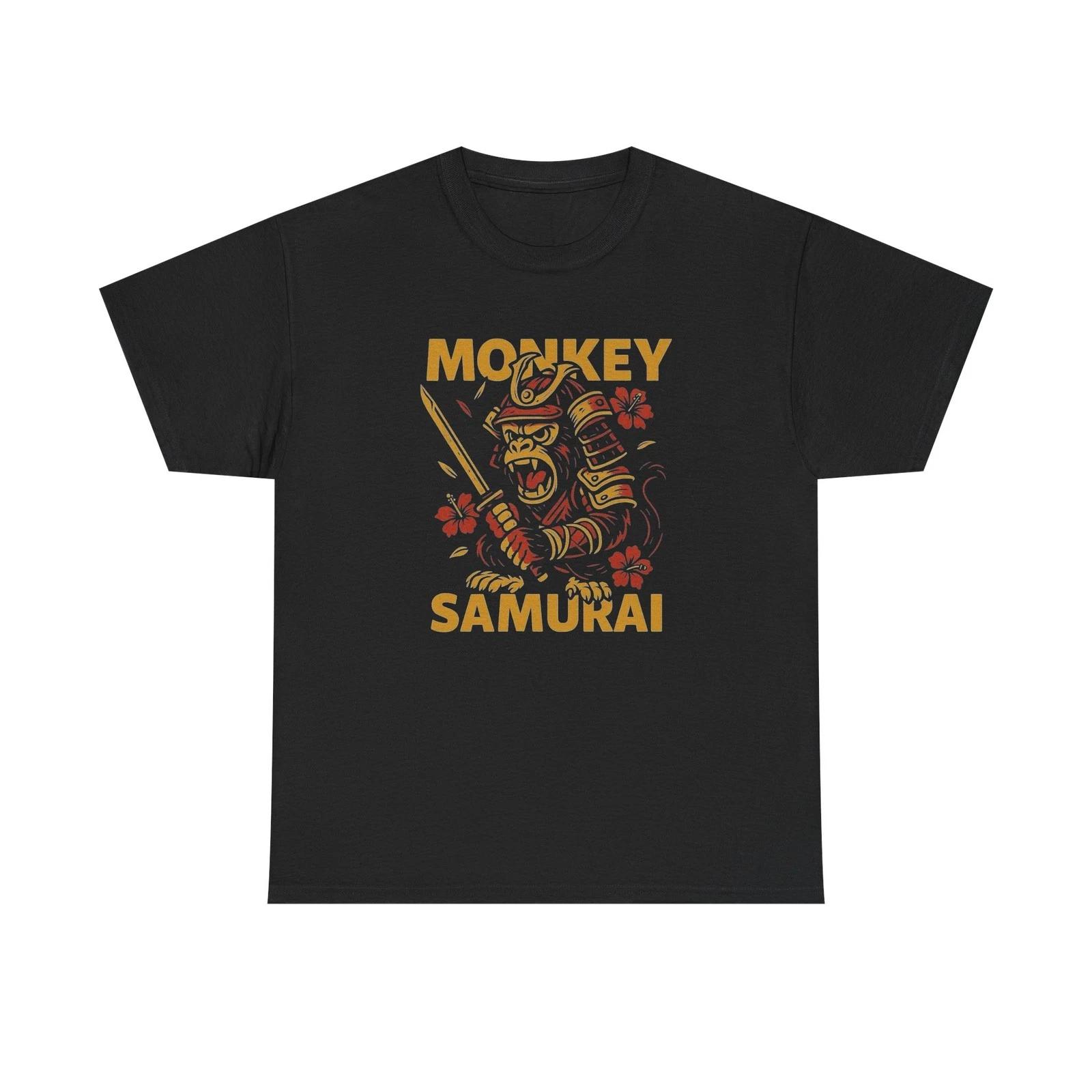 Monkey Samurai T Shirt Unisex Heavy Cotton Tee M