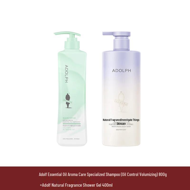 Adolph Essential Oil Shampoo & Body Wash Set