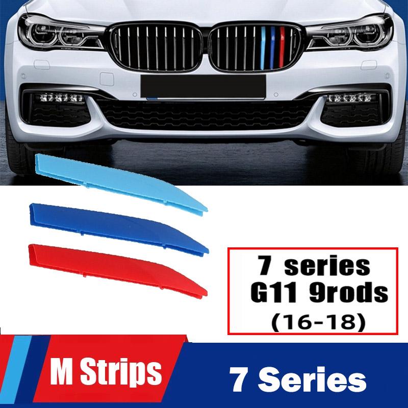 MLKK4 M Power Front Grille Trim Strips For BMW X1 X2 X3 X4 X5 X6 X7 F48 F49 E84 F39 F25 F26 G01 G02 F15 E70 G05 F16 E71 E72 G07 Z4 E89