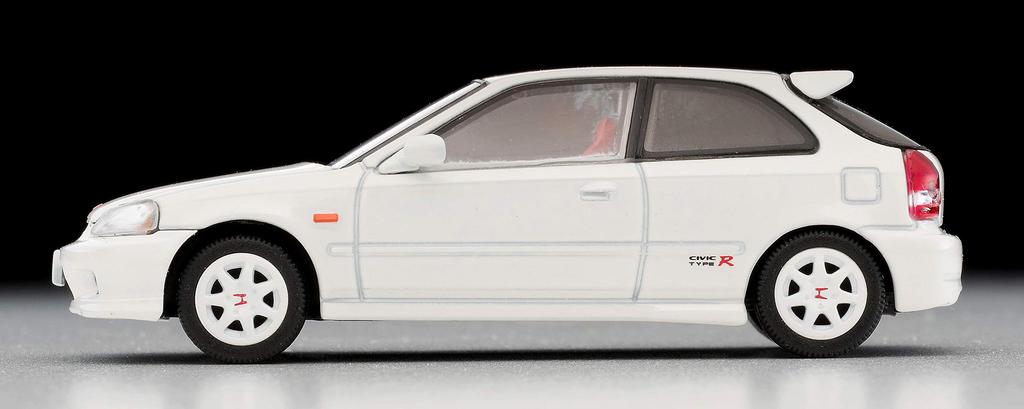Tomytec Tomica Limited Vintage Neo Scale Honda Civic Type R 1999 White First Order Limited Finished Product 1/64 LV-N165c (Manufacturer's Edition)