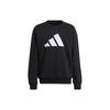 adidas Men's Black Fleece Large Logo Crew Neck Pullover Sweatshirt H46507