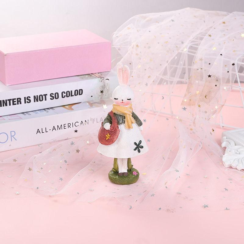 

Очаровательные украшения в виде кроликов для девочек, спальни, винные шкафы, украшения из смолы