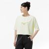 Training wear Soft Dry Cropped UV Protection 32MAD302 Soft Sand Yellow S T-shirt (Wide Silhouette) Sweat-wicking, Quick-drying, Women's