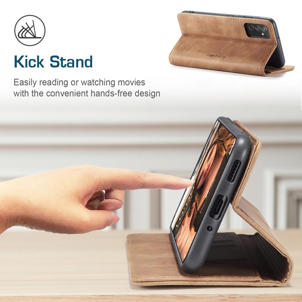 Suitable for Samsung A52 phone case, A12 anti-drop phone leather case, A32 retro flip cover with card slot protective case