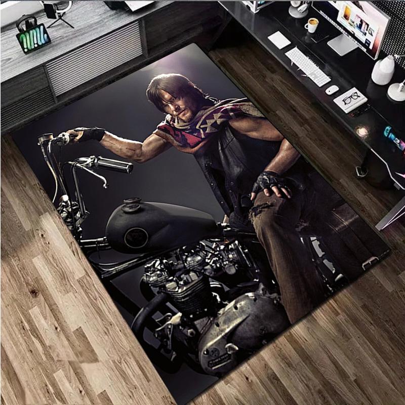 1Pc The Walking Dead  Print Rug - Home Decoration Carpet For Living Room Bedroom Flooring Computer Chair Area Rug