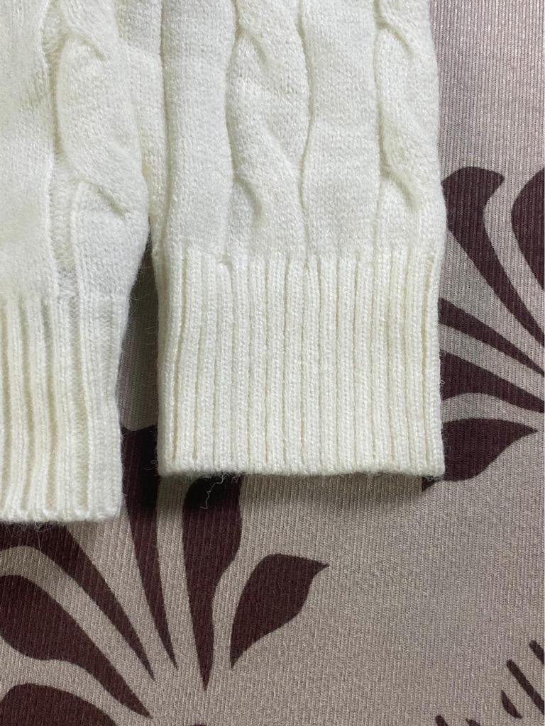 Ralph Little Horse Embroidered Polo Patch Stand Collar Cable Knit Men's Half Zip Sweater for Autumn/Winter