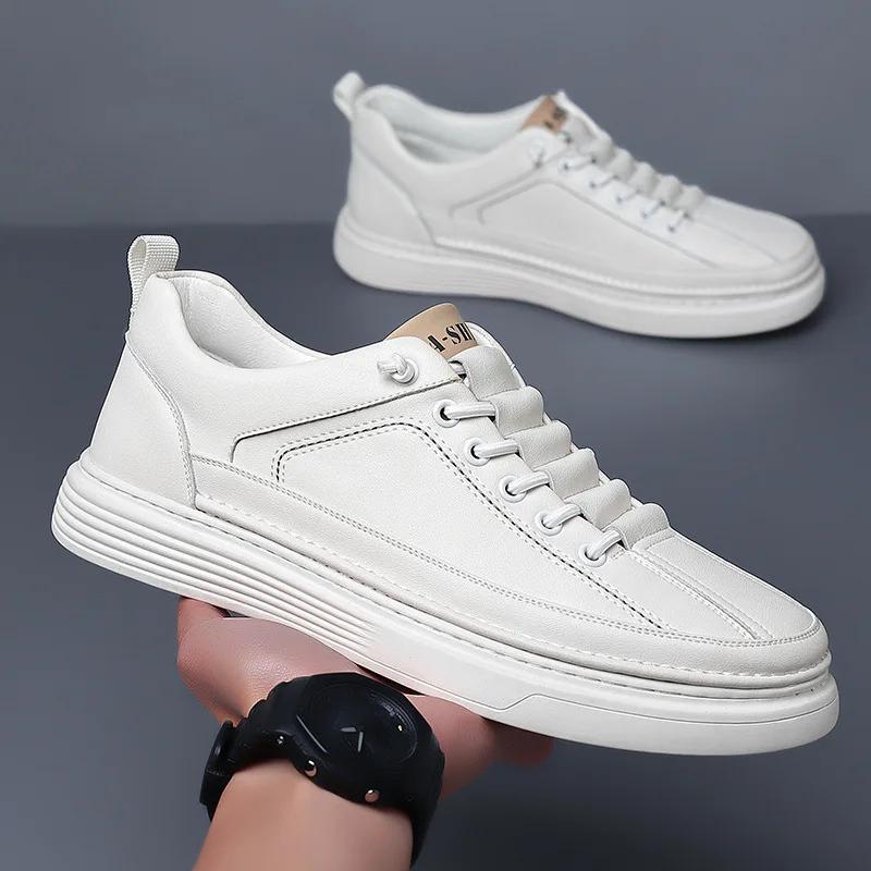 Fashion Breathable Sports Shoes Men 2024 Spring Autumn New Designer Leather Sneakers Male  Fashion Casual Designer Zapatos De Hombre