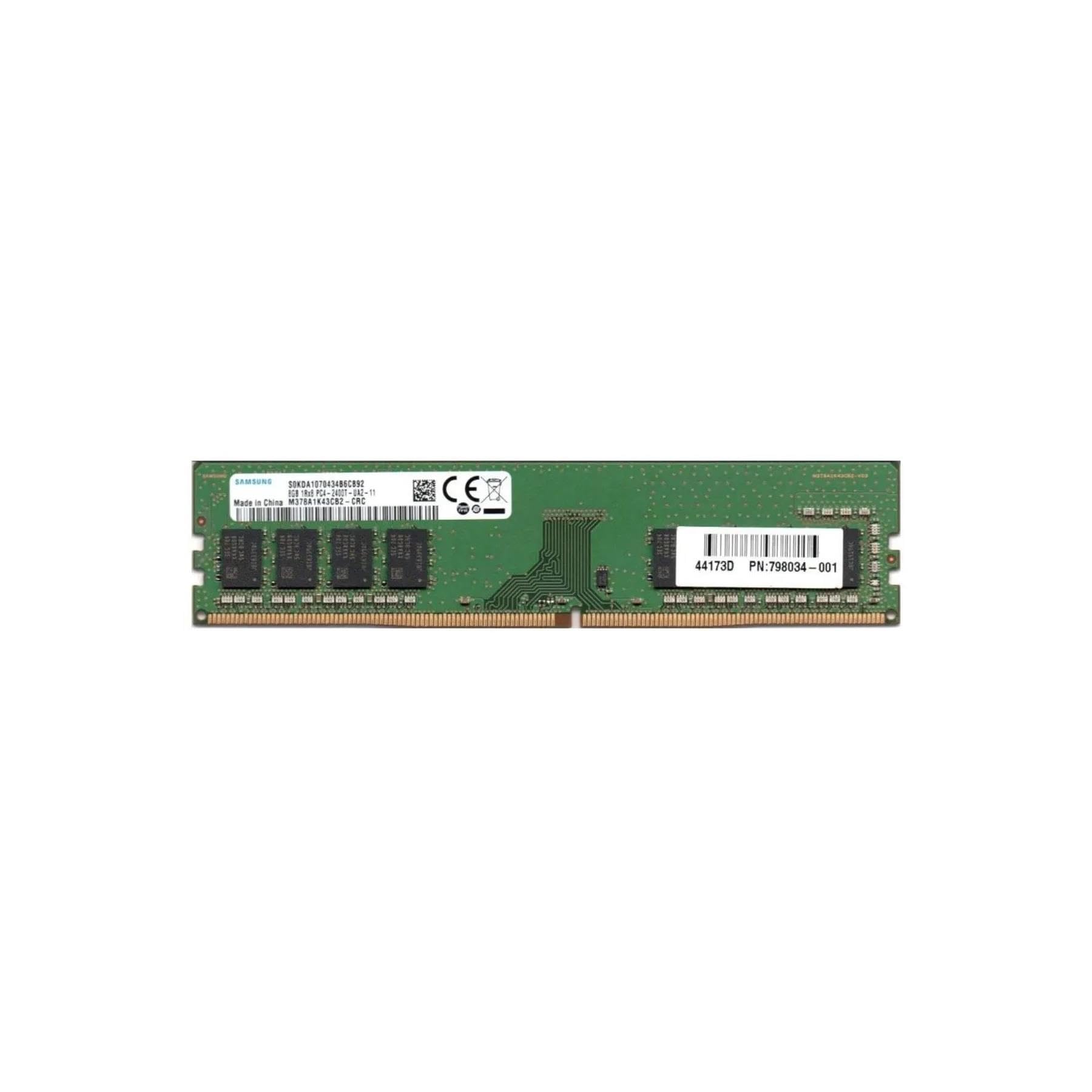 

Samsung Genuine Desktop 8GB 288Pin UDIMM Bulk DDR4-2400 (PC4-19200) non-ECC M378A1K43CB2-CRC