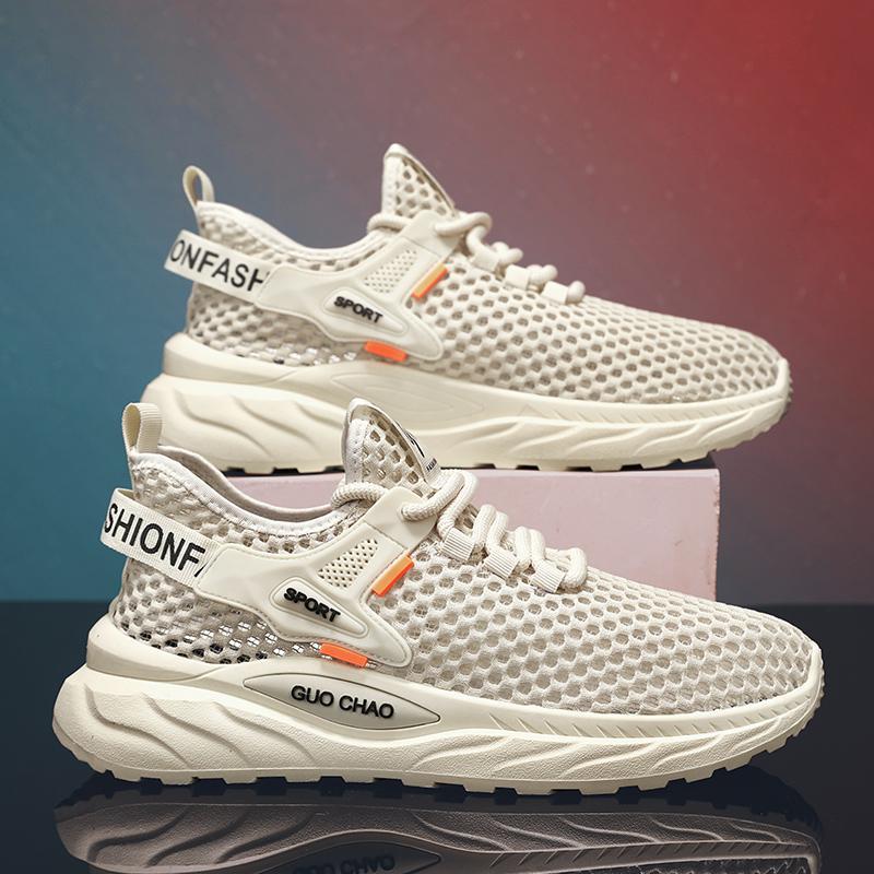 Summer hollow big net running shoes sports shoes student dad mesh shoes outdoor casual shoes