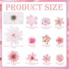 Pink Artificial Flowers Head For Wedding Home Room Decor DIY Fake Flowers For Decoration Birthday Party Craft Wreath Decoration
