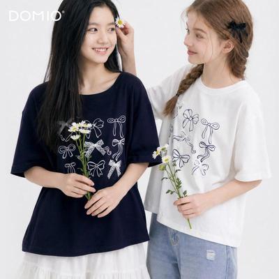 Girls' Short-Sleeve T-Shirt - Summer 2026 New Style Kids' Top for Teens