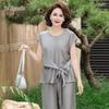 YUZHAOLIN Women's Elegant Short Sleeve Two-Piece Summer Outfit