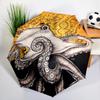 Retro Cthulhu Octopus Umbrella Automatic Open/close, Sturdy Iron Frame & 8-Rib Struct, Umbrella for Women & Men, Christmas Gifts