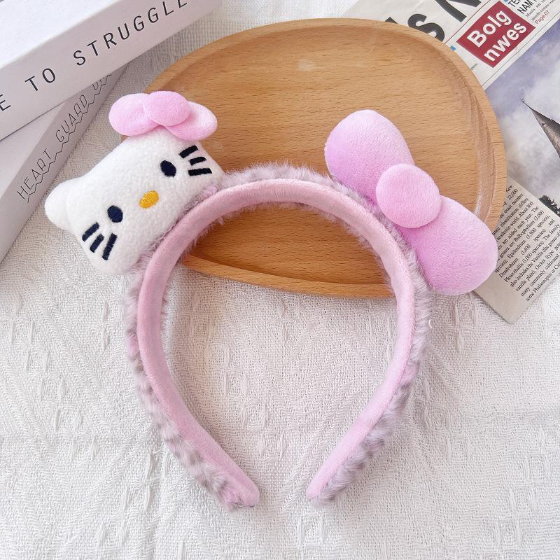 Cartoon Plush Headband: Cute Hair Accessory for Women & Kids, Perfect for Face Washing