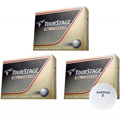 Bridgestone Golfbälle Tour Stage Extra Distance 3 Dutzend (36 Bälle) + T-Shirt-Set