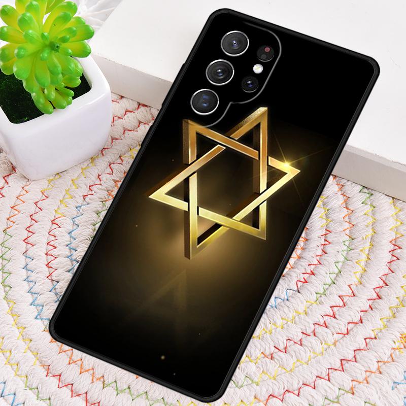 David Jewish Star Symbol Phone Case for Samsung Galaxy note 10 pro S26 Ultra S23 S24 FE S25 S21 S22 PLUS shockproof Cove