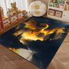 1PC Dragon In Night Sky Pattern Rug Carpets for Bedroom Living Room Sofa Mat Creative Door Mat Cloakroom Home Decor