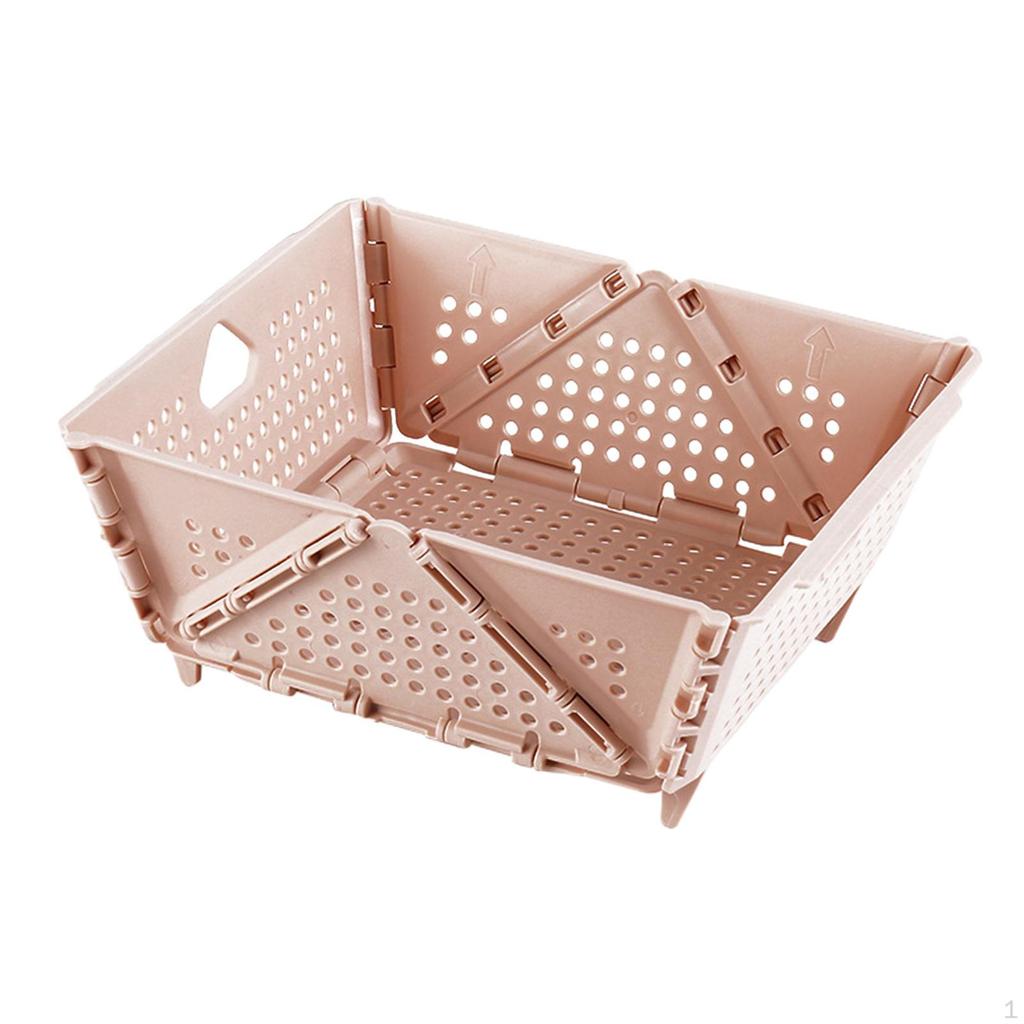 Compact Folding Basket for Organizing Fruits and Vegetables In Bedroom or Living Room