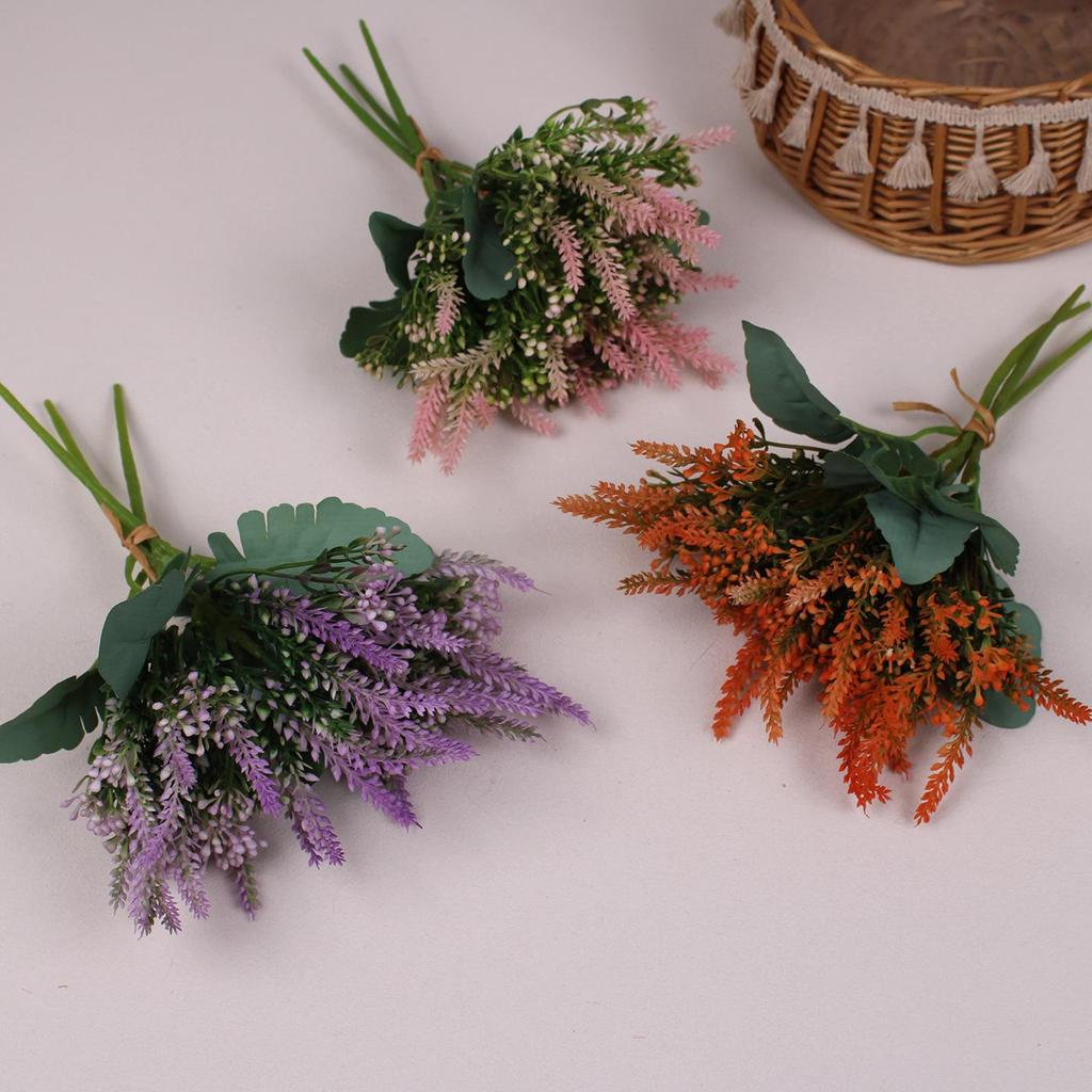 Korean Hand-Tied Lavender Artificial Flowers for Home or Wedding Decor