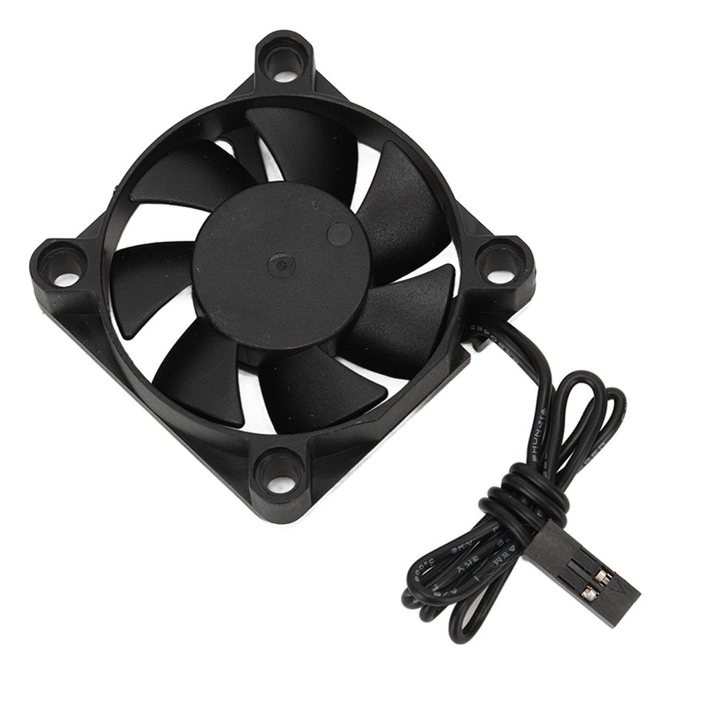 RC Cooling Fan Iron Plastic Lightweight Quick Speed RC Motor Cooler for 110 Traxxas 7.4V Black 45