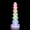Alien Pagoda Dildo Female Masturbator Liquid Silicone Dildo Rear Anal Plugs Adult Sex Toys Male Anal Plugs