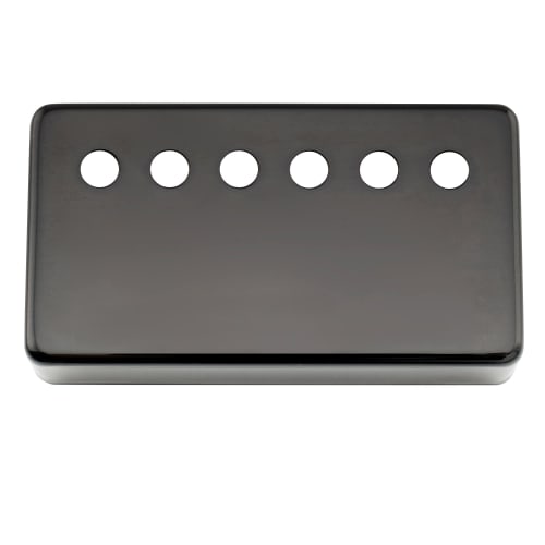 Musiclily Pro 9.8mm Pitch Nickel-Silver Alloy Humbucker Pickup Covers for Electric Guitars, Made In the USA, Black
