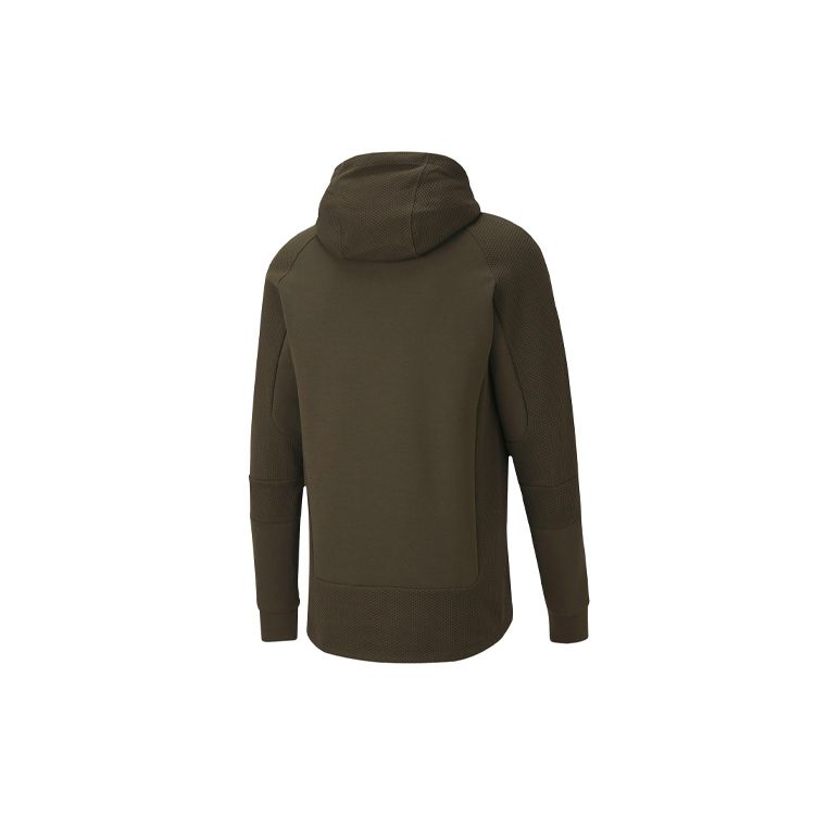 Puma Evostripe Logo Casual Pullover Hettegenser Herre hettegensere Mørkegrønn 582735-80