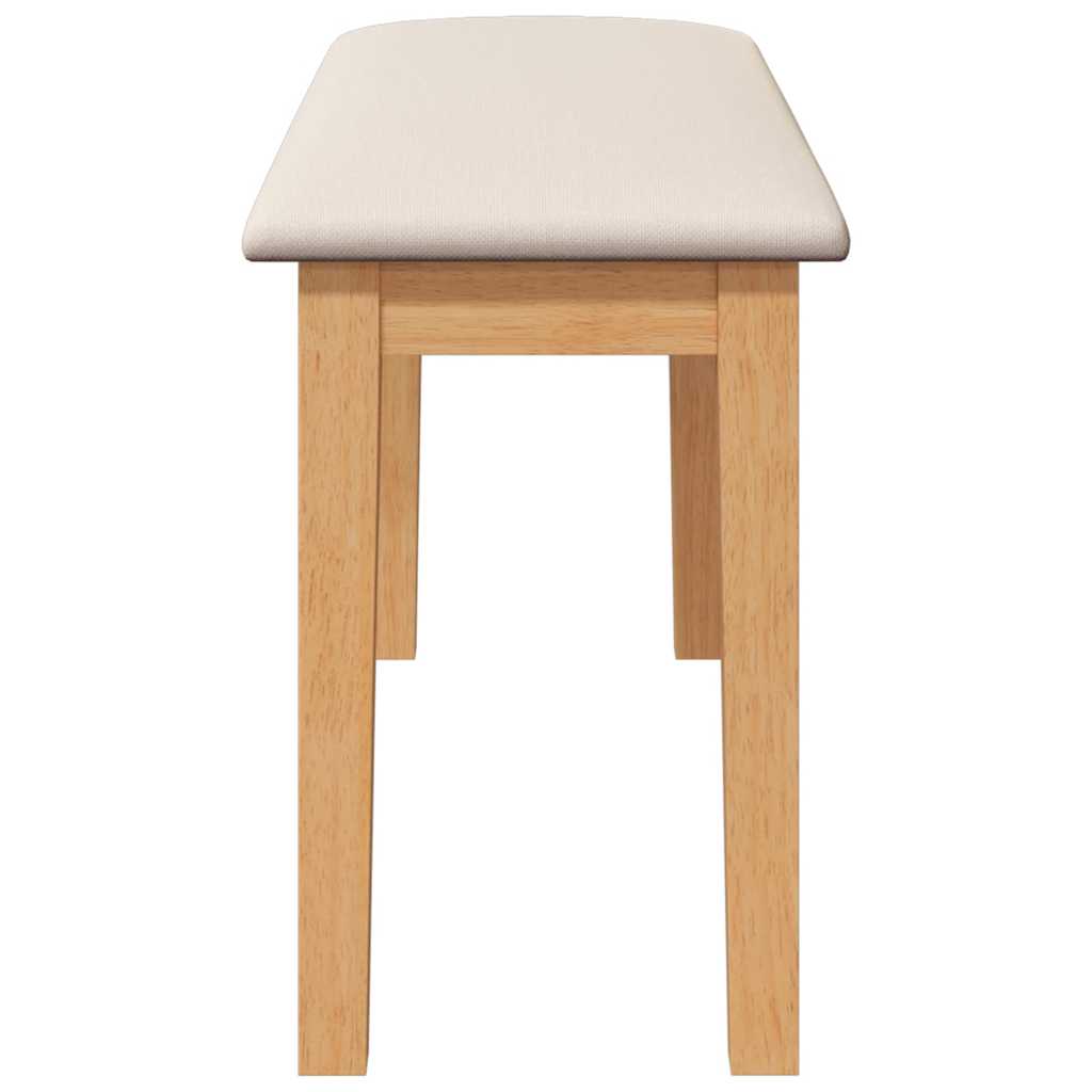 Bench 90 cm Solid Rubberwood
