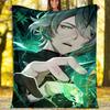 1pc Genshin Impact Alhaitham1 Theme Blanket - Digital Print, Polyester, Cozy for All Seasons, Perfect for Outdoor, Camping, and Travel