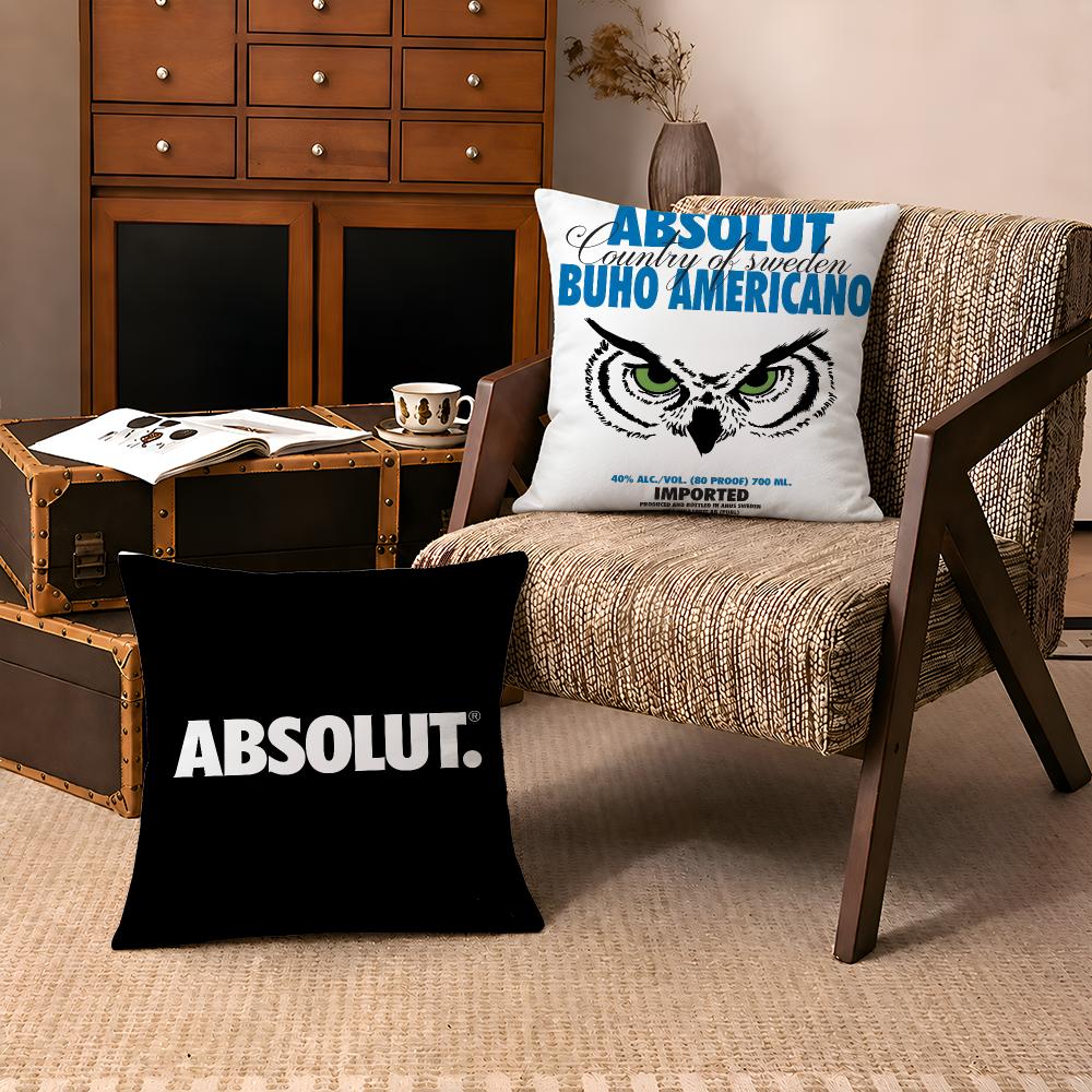 Vodka Aabsolut Swedish Cushion Cover Throw Pillow Soft Short Plush Cozy Durable Colorfast For Sofa Bedroom Home Decor Gift